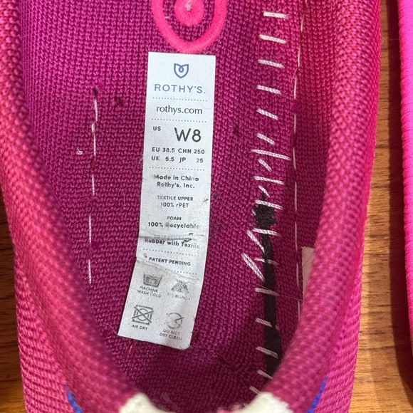 EUC Rothy's The Driver Driving Loafer in Raspberry, size 8 - Picture 9 of 9